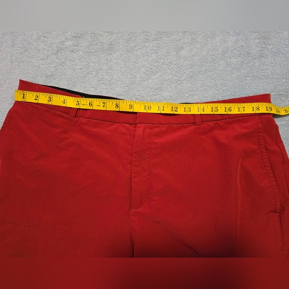 Nike Red Flat Front Tailored Shorts for golf - Picture 7 of 11